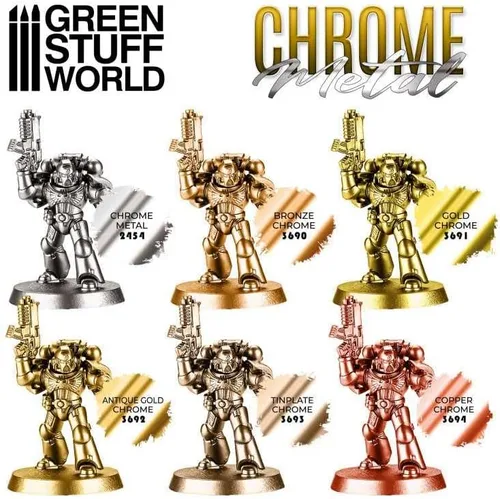 Miniatura 3 de Green Stuff World para Modelos y Miniaturas Pintura Cromo – Hojalata 3693