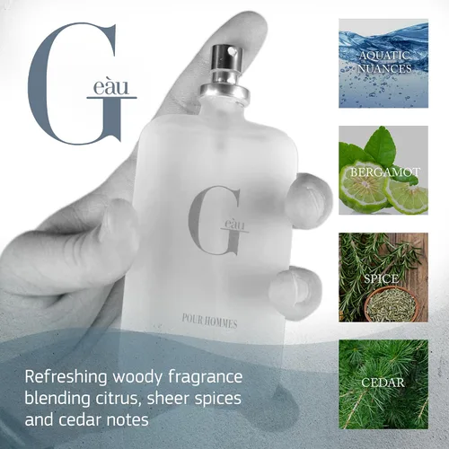 Miniatura 4 de PB ParfumsBelcam Paquete de fragancias para hombre, Eau de Toilette en espray inspirado en Acqua Di Gio y Polo Blue, 3.4 y 2.5 onzas líquidas