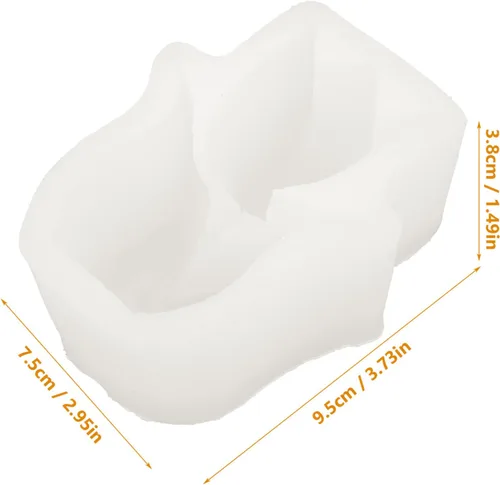 Miniatura 7 de EXCEART Molde de silicona de flores para hacer velas y jabón, seguro, ligero, fácil de usar, molde en forma de flor para velas perfumadas