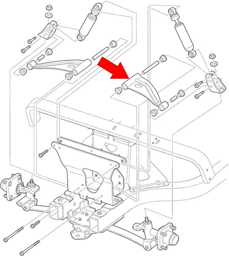 Miniatura 6 de Brazo de control del carro de golf Delta A-Plate para 2004 en adelante Club Car Precedent Models102287301 103388501