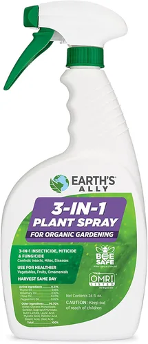 Miniatura 9 de Earth's Ally Spray 3 en 1 para plantas concentrado de 8 onzas para plagas y enfermedades – insecticida orgánico, fungicida, miticida – Listado OMRI