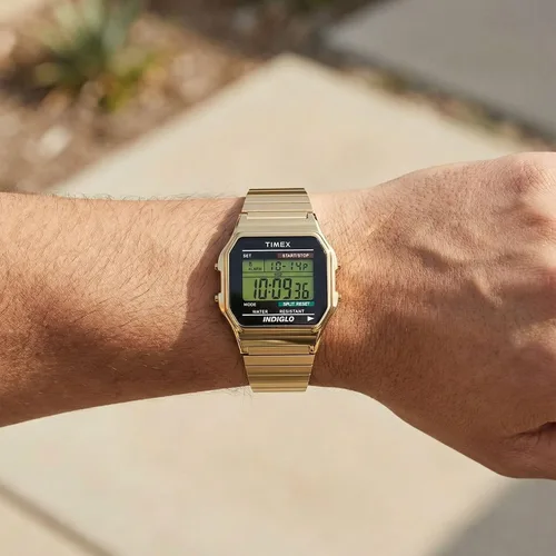 Miniatura 6 de Timex Reloj digital clásico de 34 mm, para hombre
