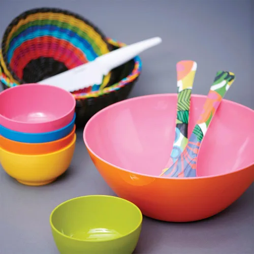 Miniatura 3 de French Bull – Juego de mini cuencos de melamina de 10 onzas fluidas– para postres, aperitivos o salsas – Multicolor, juego de 6, Tazón para servir