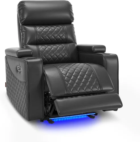 Miniatura 17 de MCombo Sofá Loveseat Eléctrico de 3 Asientos de 76.7'' para Adultos, Asiento de Cine en Casa con Reposacabezas Eléctrico, Certificado FSC, Puertos