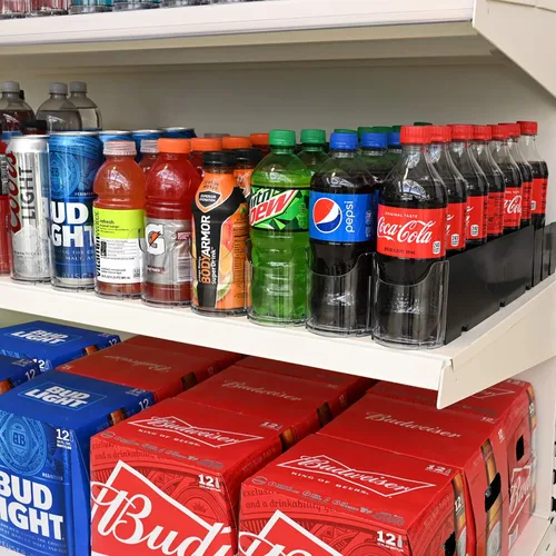 Miniatura 3 de Display Technologies Organizador de refrigerador y dispensador de latas de soda para refrigerador, dispensador de bebidas y almacenamiento