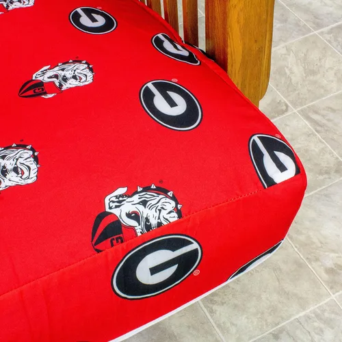 Miniatura 8 de College Covers Everything Comfy Georgia Bulldogs - Funda para futón, tamaño matrimonial (54 x 76 x 6 pulgadas), se adapta a tapetes de 6 y 8 pulgadas