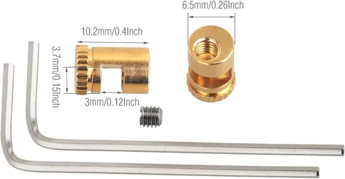 Miniatura 4 de A.I.FORCE Paquete de 2 pernos de pulgar para cuchillo plegable Buck 110, botón de pulgar de repuesto universal para cuchillos de caza plegables