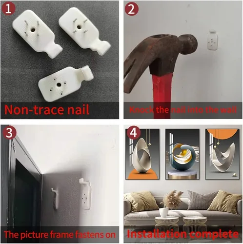 Miniatura 7 de MPLONG Arte de Pared, Arte de Pared Enmarcado de Estilo Brillante, Arte Moderno Abstracto en Forma de Patrón Blanco Azul Amarillo Gris Arte Negro
