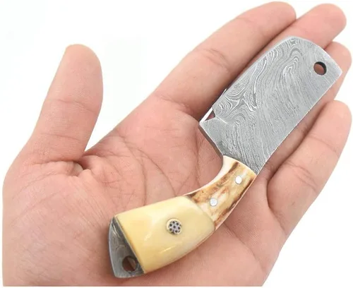 Colección Real Damascu-Blade Cuchilla Fija Mini Chef Cleaver