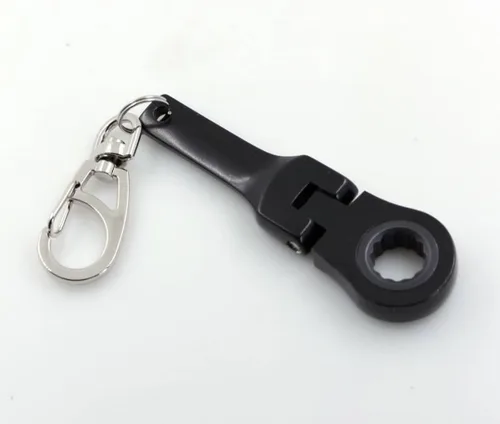 Miniatura 5 de GT/ Rotors Juego de 6 piezas - 4x Llave de trinquete de 10mm para llavero + Llavero con cinta métrica de 3 pies + Llave de trinquete mini mono All 4