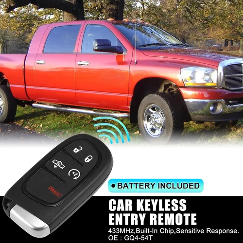 Miniatura 2 de X AUTOHAUX 433MHz GQ4-54T Reemplazo inteligente Proximit llave remota entrada sin llave alarma para Dodge para Ram 1500 2500 3500 2013-2019 camión