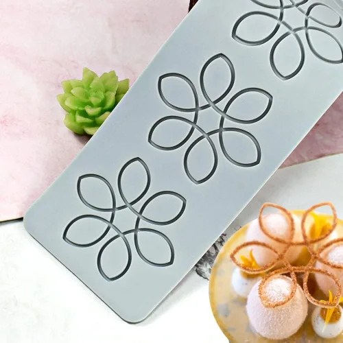 Miniatura 8 de Molde de encaje de silicona para fondant de flores 3D, tapete comestible de azúcar, tapete de encaje de impresión de fondant, tapete de encaje