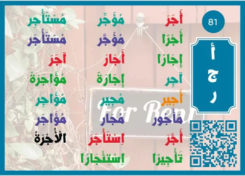 Miniatura 4 de Tarjetas Flash Palabras árabes رررال الرال الال