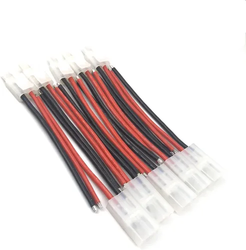 Miniatura 2 de FainWan 5 pares Ta-mi-ya Big Style Conector macho y hembra con cable de silicona suave de 3.937 in 14 AWG compatible con RC Speed Racing