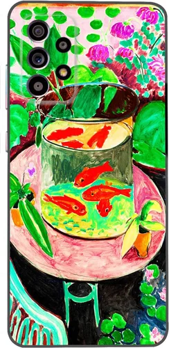 Miniatura 8 de Berkin Arts Wassily Kandinsky - Funda de silicona compatible con Samsung Galaxy A52 5G 4G/A52S 5G, color campo colorido Moongate (varios círculos)