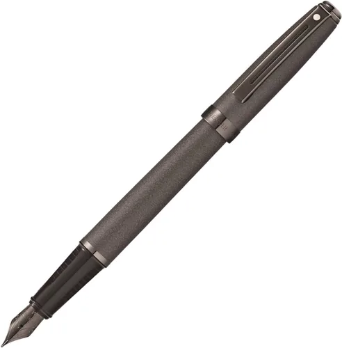 Miniatura 27 de Sheaffer Prelude - Bolígrafo de laca de ónix negro con tapa de paladio perseguido y ribete chapado en oro de 22 quilates