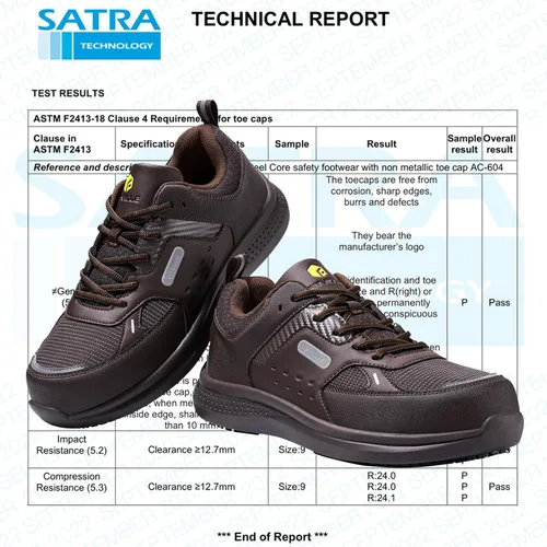 Miniatura 2 de FitVille Zapatos de punta de acero extra anchos para hombres, zapatos de trabajo con punta compuesta para hombres, resistentes al agua
