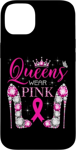 Miniatura 15 de iPhone 12 Pro Max Queens Wear Rosa Concientización del Cáncer de Mama Estuche con Cinta Rosa