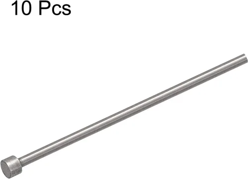 Miniatura 3 de uxcell Pasadores eyectores rectos, 0.118 in (1/8 ") de diámetro. Punzón de punta redonda de acero 65Mn 100 mm (4 ") de largo para mantenimiento