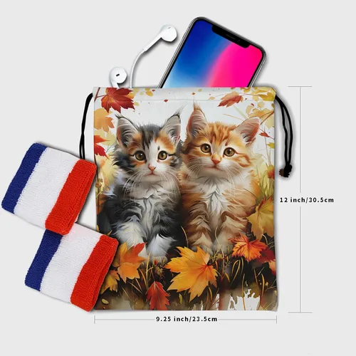 Miniatura 167 de Bolsa de agarre de gimnasia de piel de animal, bolsa de gimnasia con cordón ajustable, bolsa de cuerda para fauna silvestre, Mariposas Galaxy