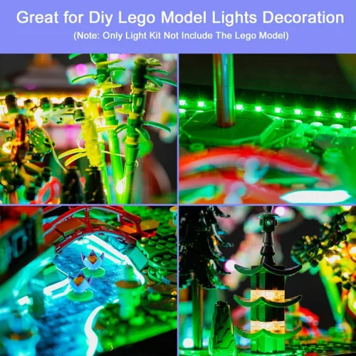 Miniatura 3 de Kit de luces LED para Lego Tranquil Garden, luz compatible con Lego 10315 Icons Tranquil Garden Set, versión de control remoto (modelo no incluido)