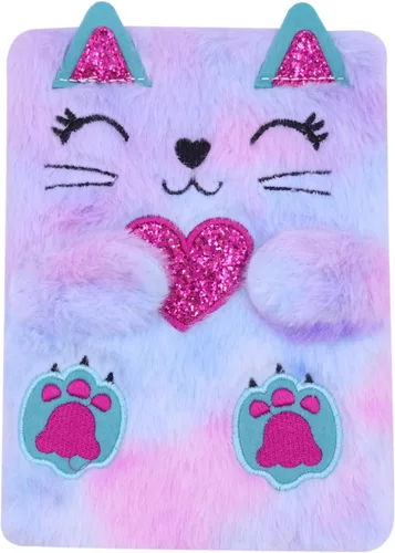 Miniatura 13 de BOLLEY JOSS Cuaderno de animales encantadores para niños, diario de felpa para niñas y adolescentes, diario difuso, bloc de escritura A5 rayado 160