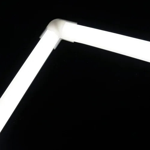 Miniatura 6 de THMOOTHER Paquete de 8 tiras LED en forma de V de 0.630 in de ancho con conector blanco de 90 grados, kit de esquina de perfil de cubierta curvada