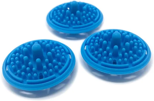 Miniatura 16 de Paint Puck Limpiador de pinceles (paquete de 3, negro) - Inserto de silicona reutilizable con succión y protuberancias para limpiar pinceles