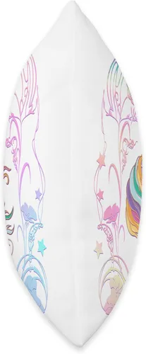 Miniatura 2 de Unicorn Academy Enchanting Graphic Logo Throw Pillow, 18 x 18, multicolor