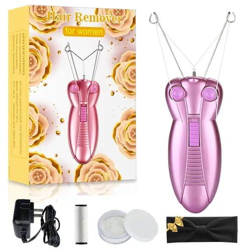 Miniatura 4 de WAYCOM Depiladora Eléctrica para Mujeres Removedor de Vello Facial Belleza para Mujeres Hilo Facial Removedor de Pelo Afeitadora Facial Masaje