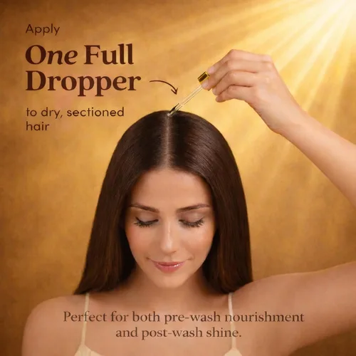 Miniatura 5 de Aceite ayurvédico para el crecimiento del cabello, amla, bhringraj y argán, reduce la caída del cabello y el cuero cabelludo seco, fortalece