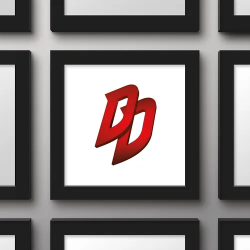 Miniatura 2 de Trends International Gallery Pops Marvel Comics Daredevil - Póster de pared con símbolo DD, 12.00 x 12.00 pulgadas, versión de marco negro