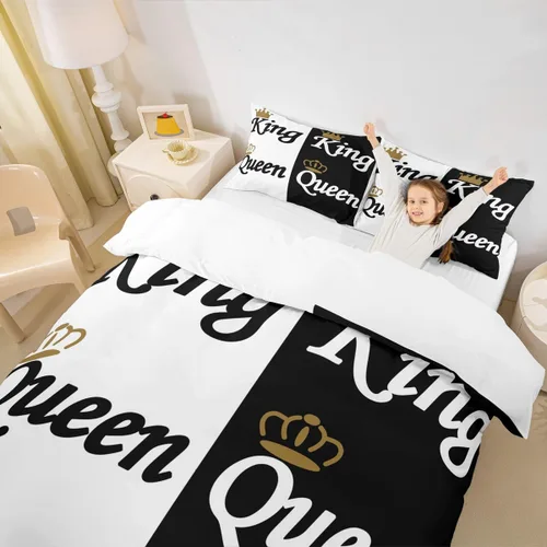 Miniatura 5 de Feelyou Juego de ropa de cama de animales del zoológico, tamaño individual, funda de edredón de animales de dibujos animados para adolescentes