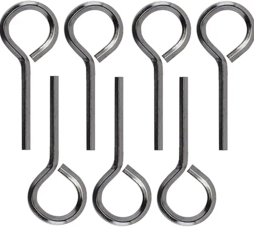 Paquete de 10 llaves hexagonales estándar de 1/8 pulgadas con bucle completo, llave Allen para dispositivos de salida de pánico de barra de empuje