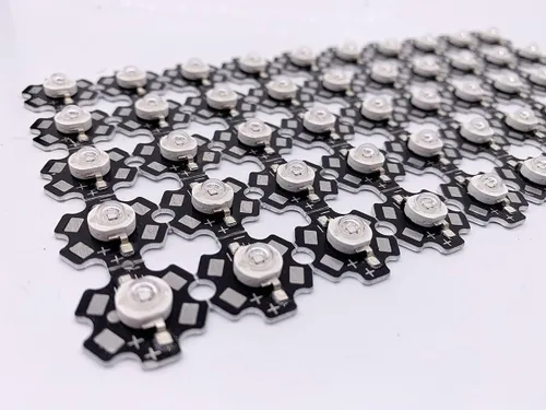 Miniatura 2 de 100pcs 3W UV púrpura LED ultravioleta bombillas lámpara chips 365nm 375nm 385nm 395nm 405nm 415nm 3W luz de alta potencia (365nm-370nm)