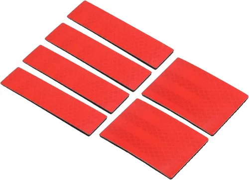 Miniatura 8 de PATIKIL Parche reflectante 1x4 2x3, 6 piezas de cierre de gancho y bucle de seguridad para deportistas nocturnos, trabajadores, excursionistas
