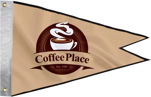 Miniatura 4 de BannerBuzz Burgee - Bandera de doble cara con bolsillos para poste u ojales a la izquierda, tela de poliéster de punto de 90 GSM, impresión UV a