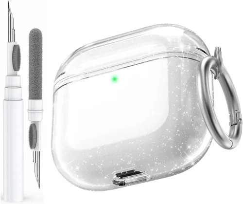 Miniatura 13 de AhaStyle Funda transparente para Airpods Pro 2 (2023/2022), fundas protectoras de TPU suave vienen con correa de mano compatible con Apple AirPods