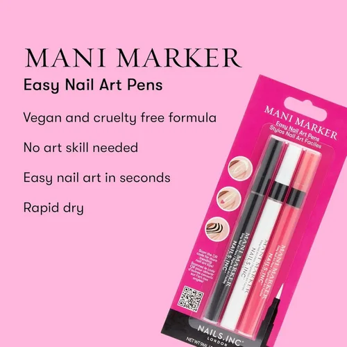 Miniatura 3 de Nails Inc Mani - Juego de 3 rotuladores para arte de uñas