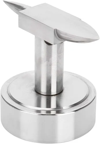 Miniatura 6 de Alucy Yunque de doble cuerno para procesamiento de joyas con base ancha, suministros de cuentas, yunque de doble cuerno