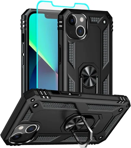 Miniatura 16 de Funda para iPhone 13, iPhone 13, [grado militar de 16 pies probada en caídas], anillo protector a prueba de golpes para iPhone 13, azul