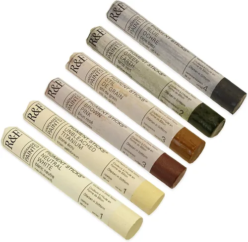 Miniatura 348 de Pinturas R&F Hechas a Mano - Palo de Pigmento al Óleo Profesional, Gris Neutro Medio, 188 ml