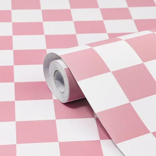 Miniatura 14 de Amiya Papel tapiz a cuadros para despegar y pegar, papel de contacto de mosaico blanco y negro, un juego de 17.3 x 480 pulgadas, moderno papel