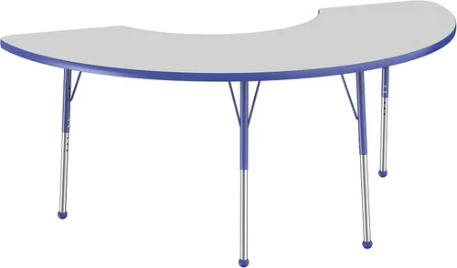 Miniatura 75 de FDP Clover Mesa de Actividades Escolar y de Oficina (48 x 48 pulgadas), patas estándar con deslizadores giratorios para entornos de asientos