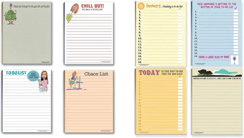 Stonehouse Collection Funny Notepad Assortement - Bloc de notas de lista de tareas pendientes - Gran juego de regalo pequeño