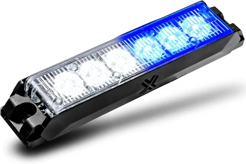 Miniatura 34 de LAMPHUS NanoFlare - Luz de advertencia estroboscópica de 5 pulgadas y 6 W, color blanco ámbar, luz de advertencia estroboscópica para parrilla