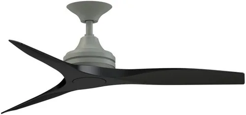 Miniatura 26 de Fanimation Spitfire - Ventilador de techo de 3 aspas, 12 pulgadas de alto y 48 pulgadas de ancho, acabado negro, color hoja de madera de whisky