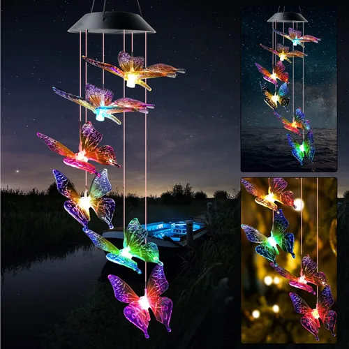 Miniatura 11 de JOBOSI Ramo de la madre, carillón de viento conmemorativo con tubo negro, regalos decorativos, adecuado para interiores y exteriores, perfecto