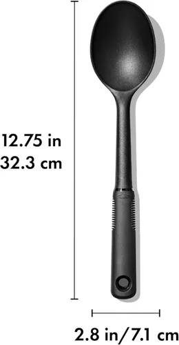 Miniatura 6 de OXO Good Grips cucharón de nylon, Cuchara de nailon, paquete de de 1, Negro