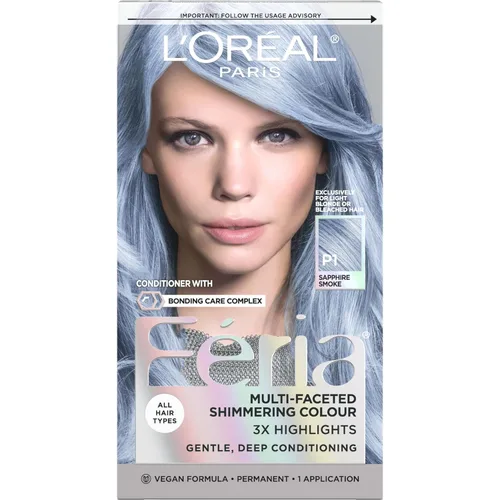 Miniatura 58 de L'Oreal Paris Feria - Tinte permanente multifacético y brillante, 60 Crystal Brown (castaño claro), paquete de 1 60 marrón claro